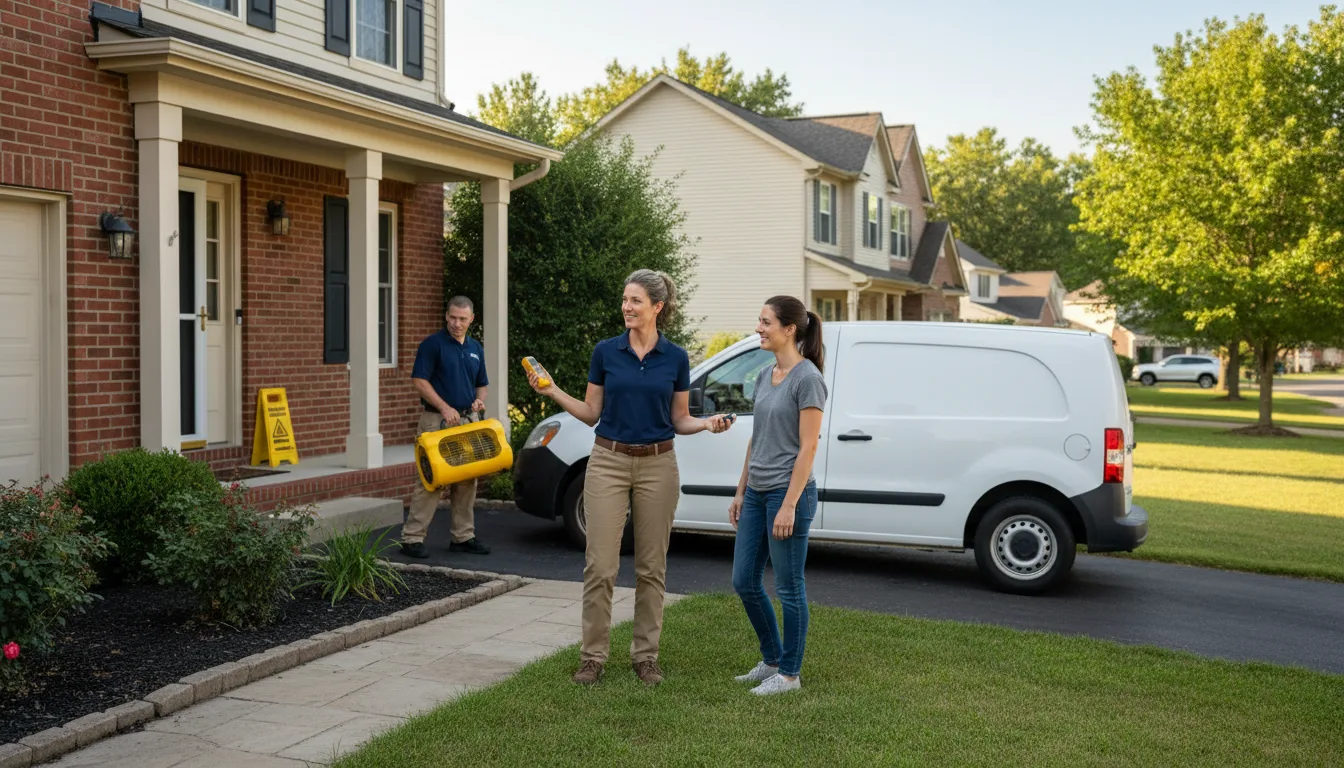 Water restoration image for Dehumidification And Cleanup Services in Ida, AR